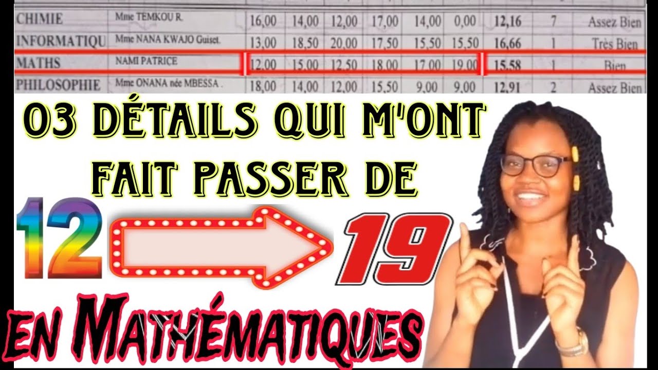COMMENT AVOIR 19 EN MATHS 💥💥💥