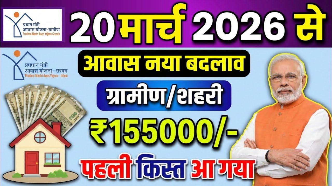 PM आवास योजना नया काम शुरू 2026 | Pradhan Mantri Awas Yojana 2026 | PM Awas Yojana New Update