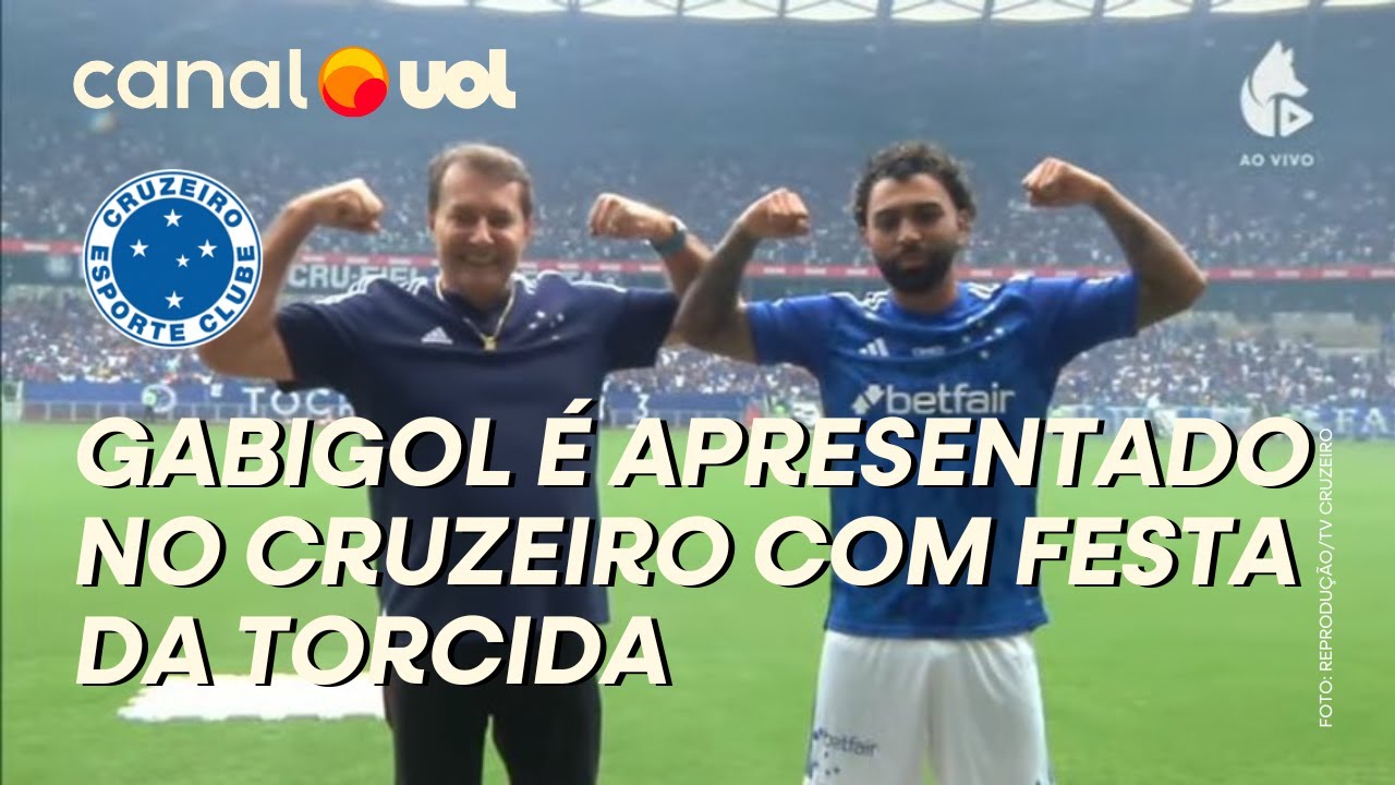 CRUZEIRO: GABIGOL É APRESENTADO COM MUITA FESTA DA TORCIDA NO MINEIRÃO