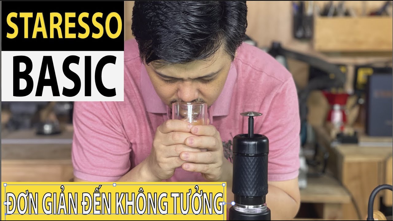 Máy pha cà phê cầm tay Staresso Basic: một cái búng tay và cái kết hơn cả sự mong đợi