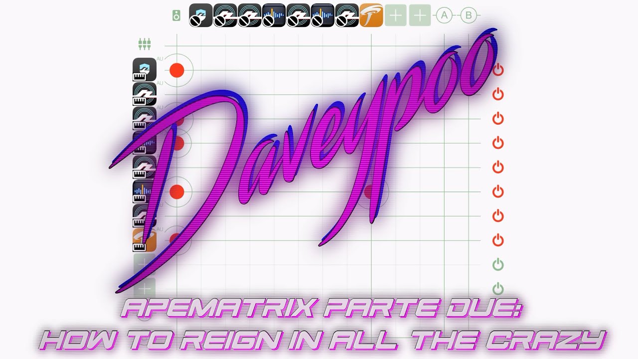 apeMatrix Parte Due: How to Rein In All the Crazy - Daveypoo, The Mobile Music Minstrel