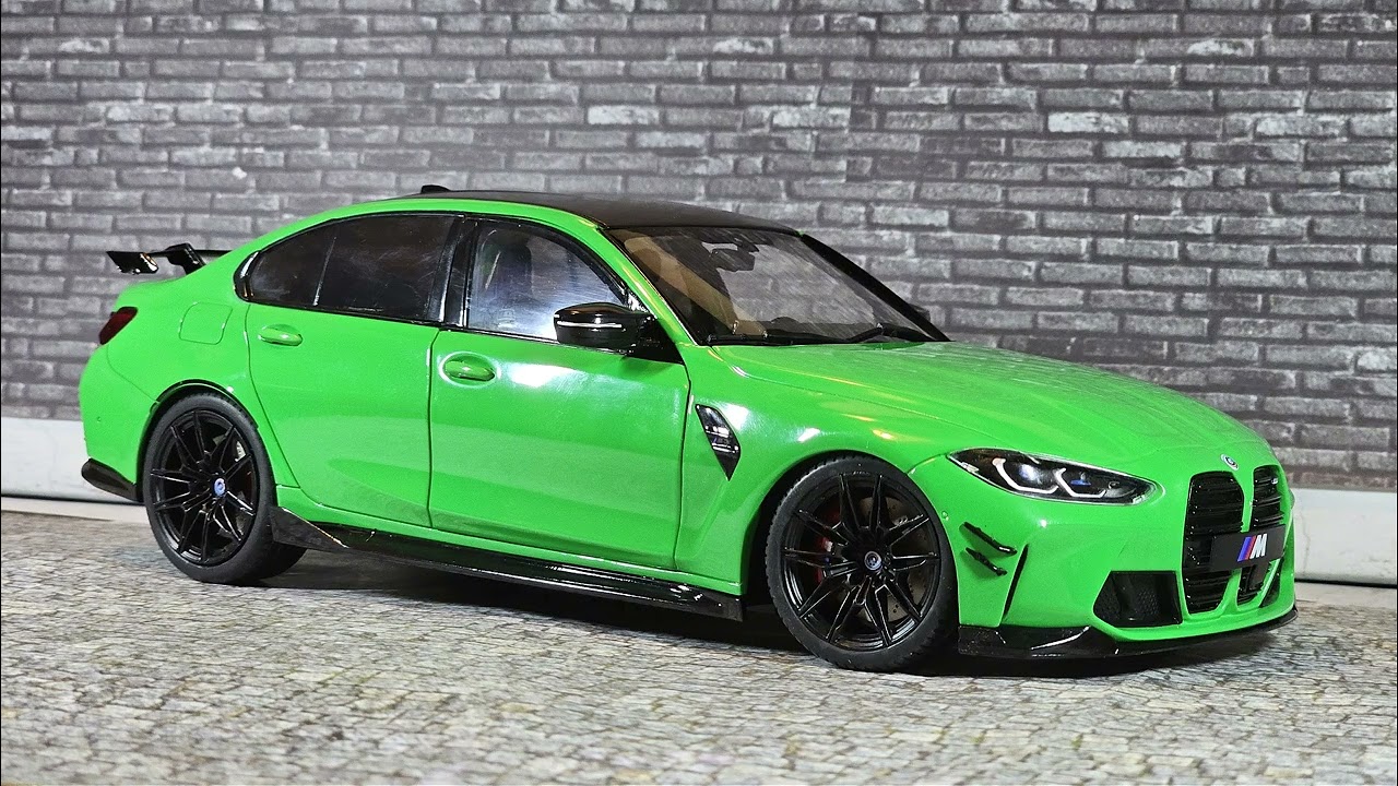 1/18 BMW M3 Performance Parts in Signal Green colour. Made by Solido.