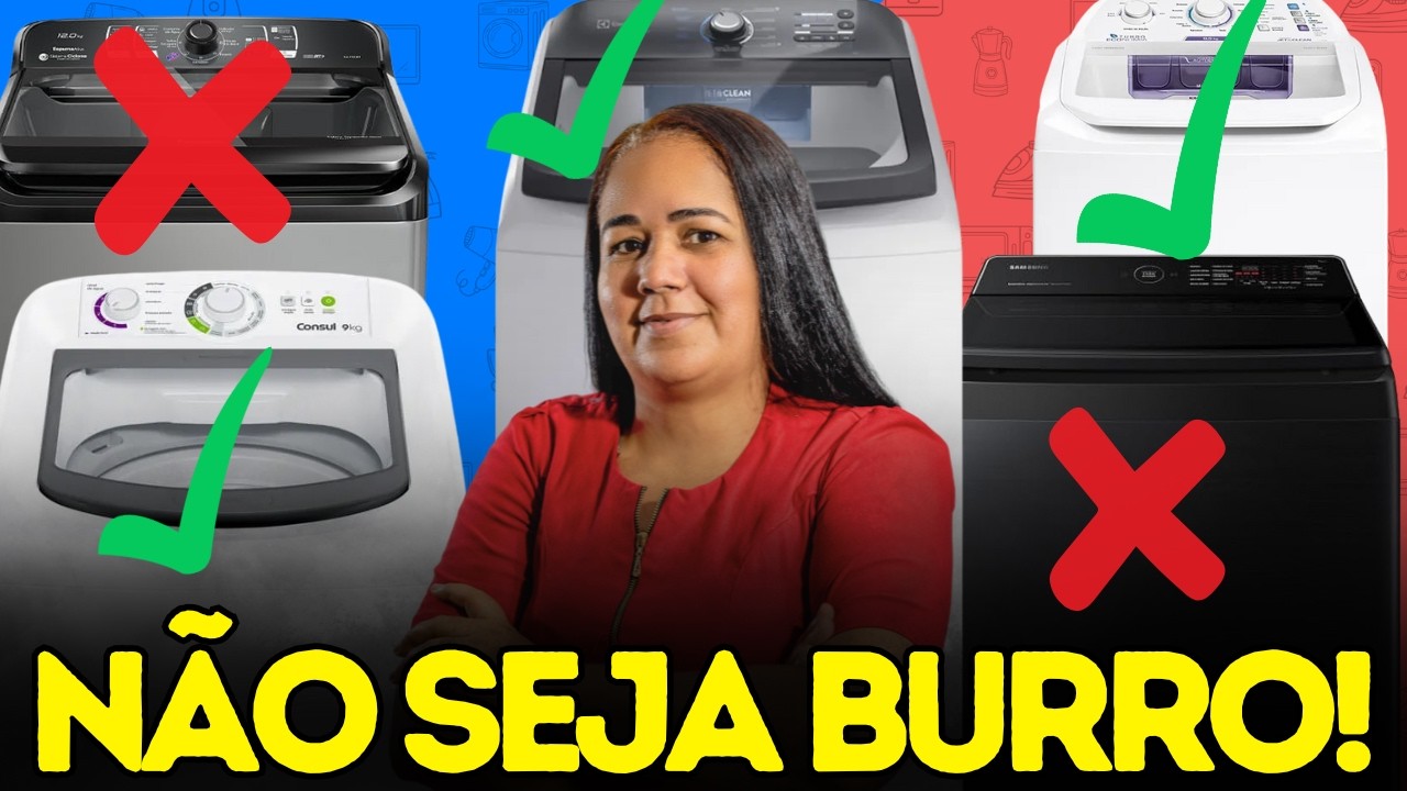 5 Melhores MÁQUINAS DE LAVAR para COMPRAR de Olhos Fechados em 2025 (BOA E BARATA!!!)
