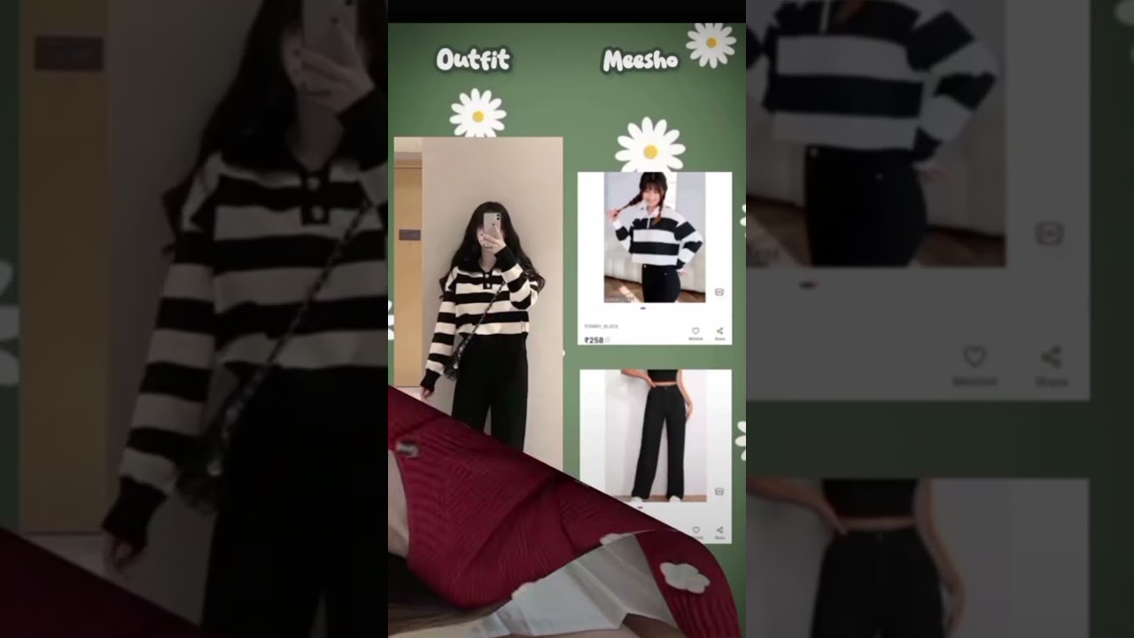 Aesthetic korean outfit ideas # explore #faison #meshorts #viralvideo #trendingreels