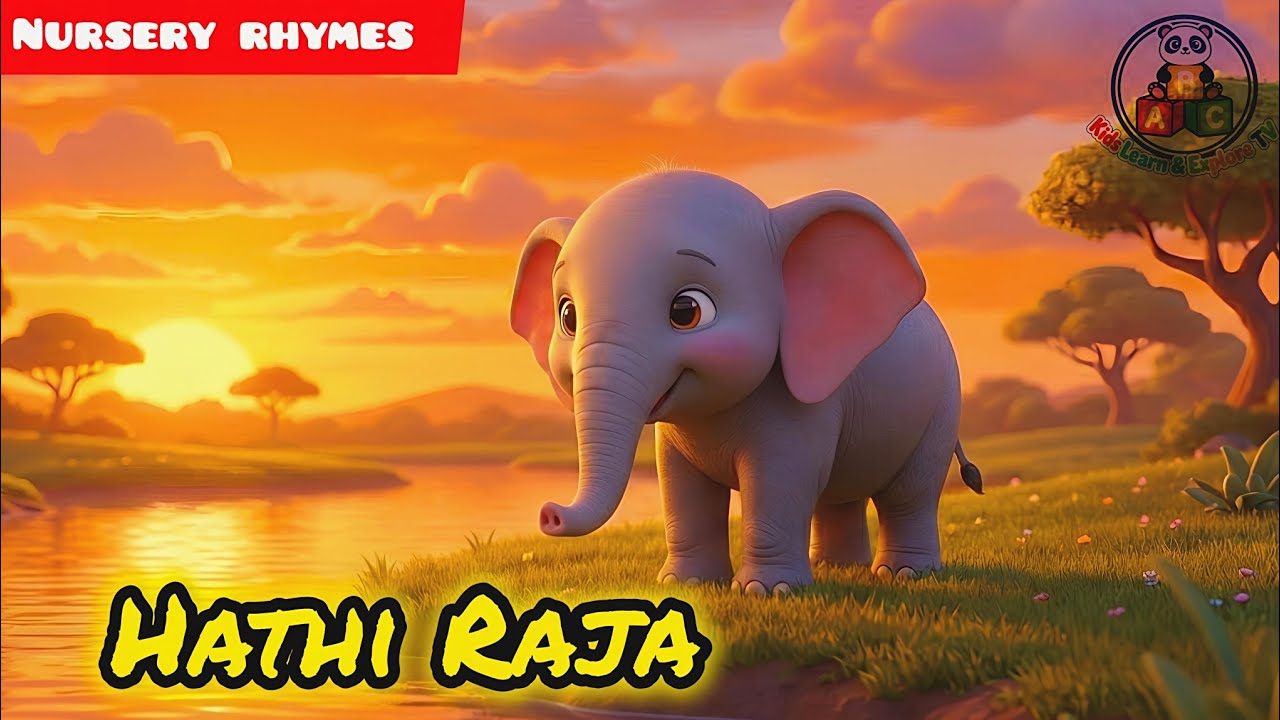 Hathi Raja 🐘 | Hindi Nursery Rhyme for Kids | Elephant Song | 3D Cartoon