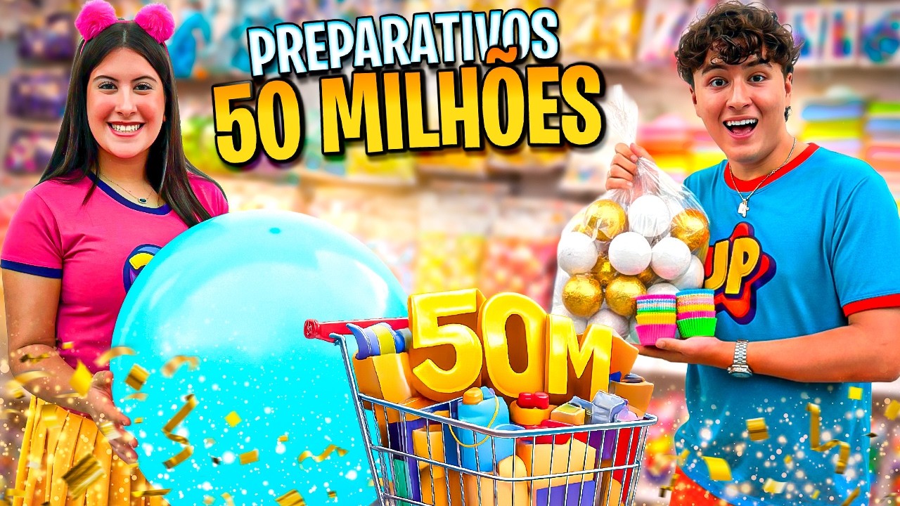 Preparativos da Festa de 50 Milhões nos EUA - Família Maria Clara e JP