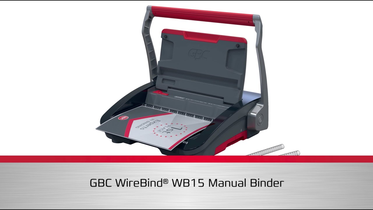 GBC WireBind® WB15 Manual Binding Machine - Product video (EN)