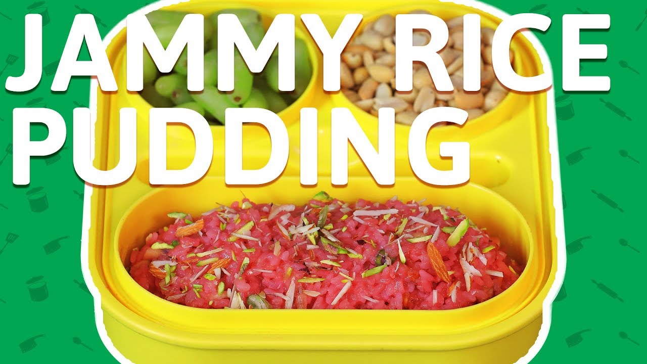Jammy Rice Pudding Recipe - How To Make Jam Rice Pudding - Pudding Recipe For Kids Tiffin Box