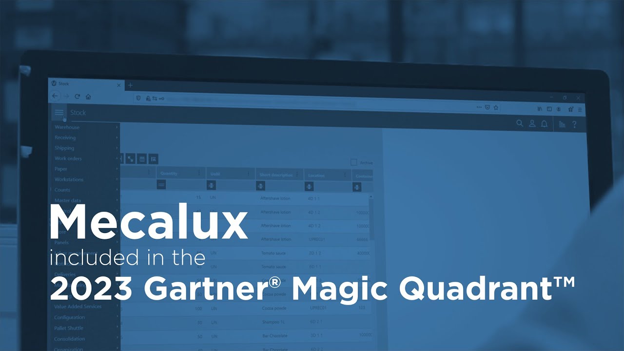 Easy WMS by Mecalux : Gartner's 3rd Year Recognition in WMS Magic Quadrant&trade;