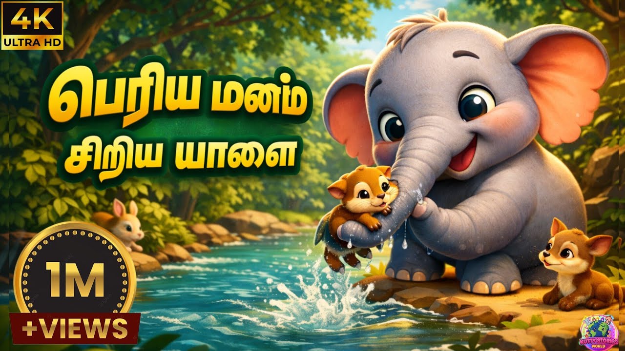 பெரிய மனம் கொண்ட சிறிய யானை  Kutty stories world 