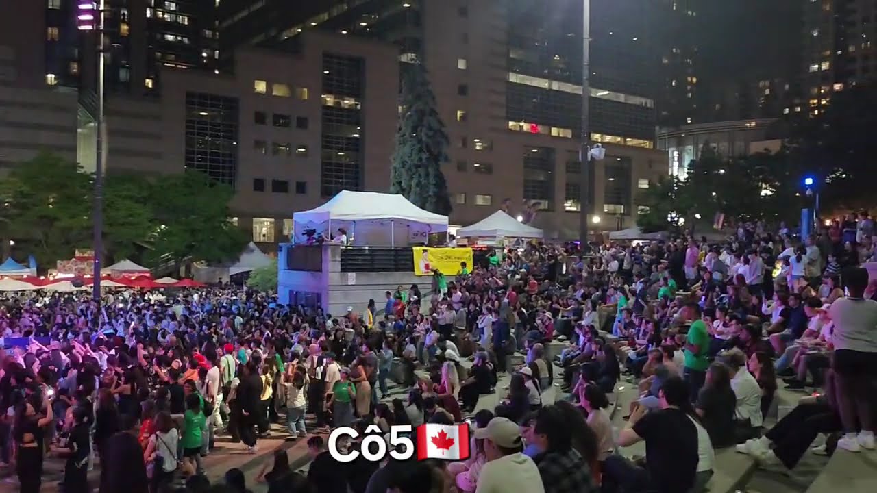 Hội chợ Hàn Quốc Quốc Toronto Canada tập 2. Korean Festival 2025 Toronto outdoor dance party 🇨🇦🇰🇷💃🕺