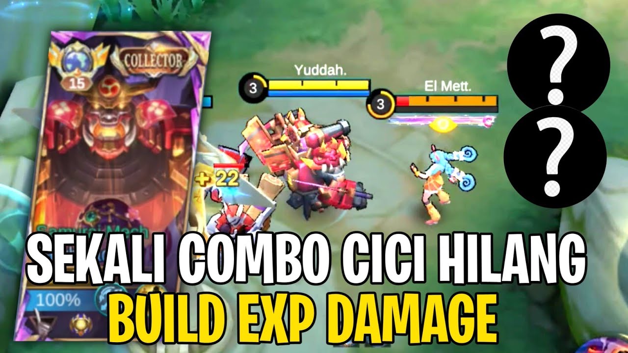 Cici Jadi Bubur🔥Build Jawhead Exp Damage Instan Kill - Top Global Jawhead Build - Mlbb