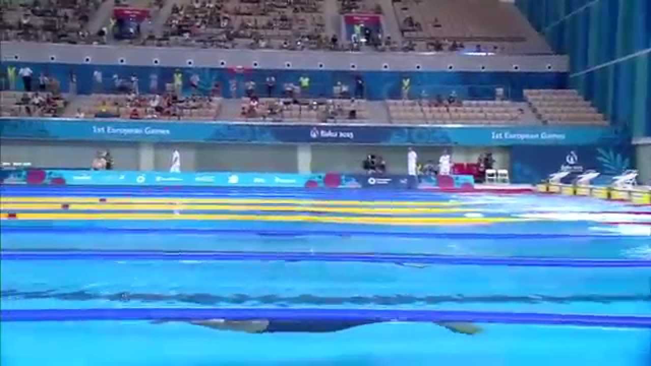 Baku 2015 1st European Games Finswimming 50 apnea Men