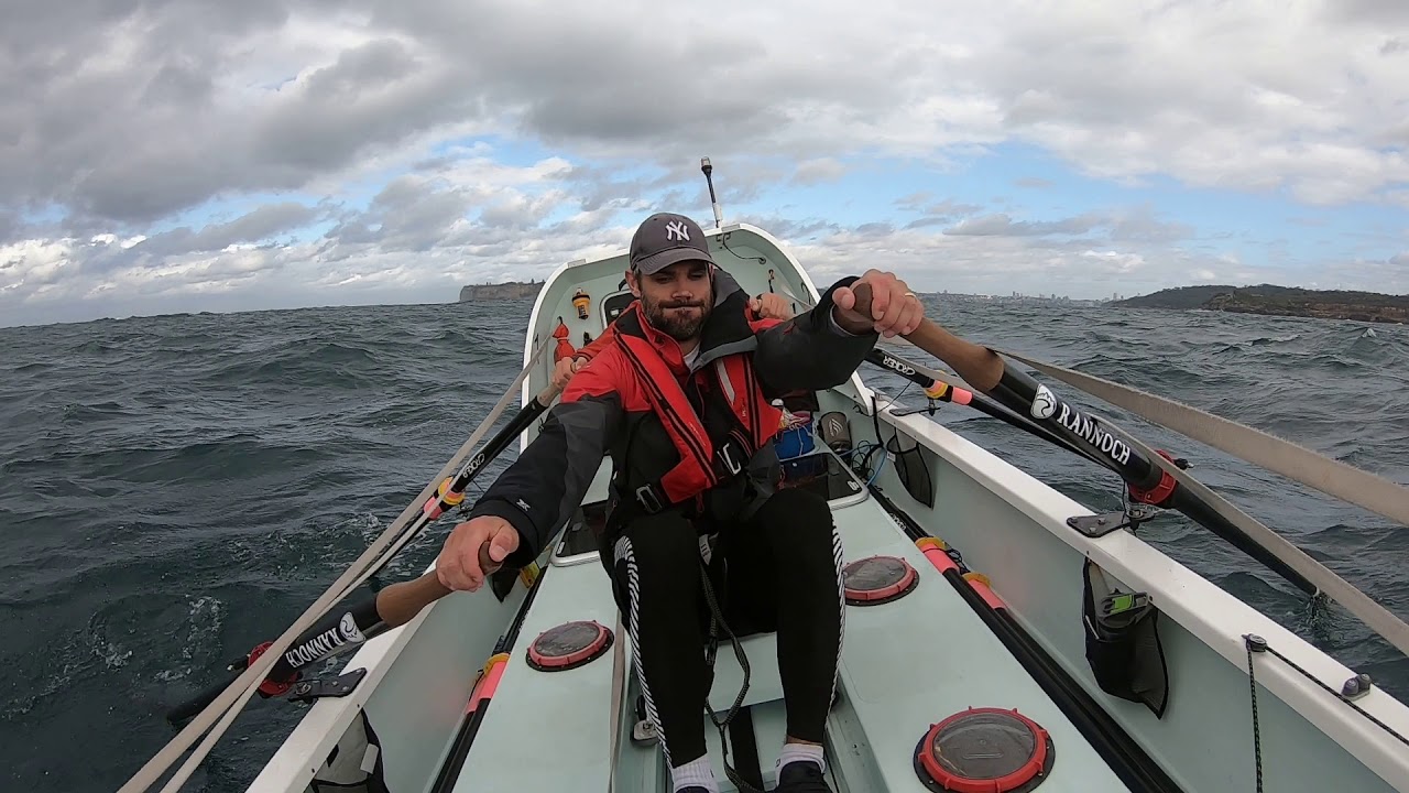 Rowing against the wind & swell