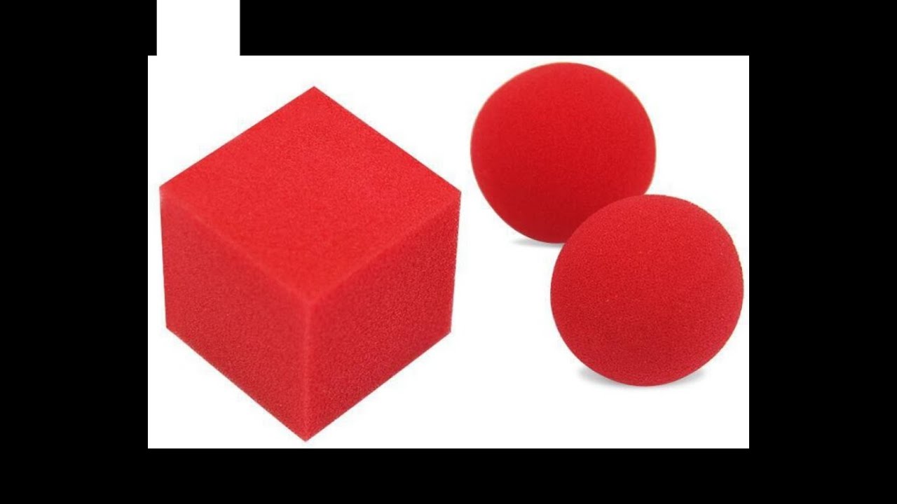 Spongeball to square goocheltruc. Verander rode balletjes in een kubus!