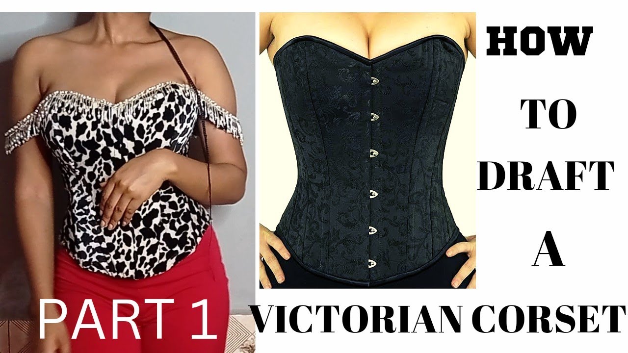 How to draft a Victorian corset Pattern #victoriancorset #corset