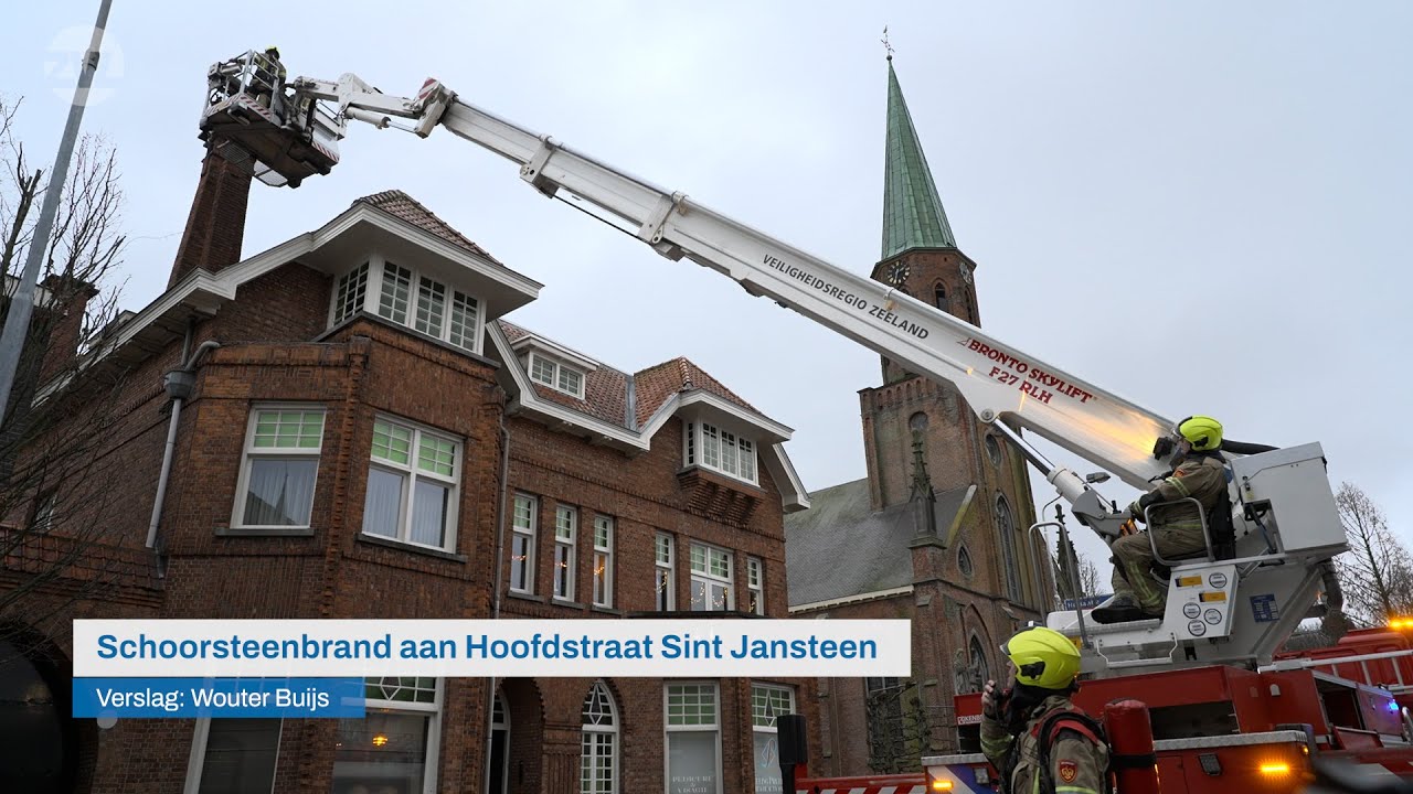 Schoorsteenbrand aan Hoofdstraat Sint Jansteen - 112 Nieuws | Omroep ZVL