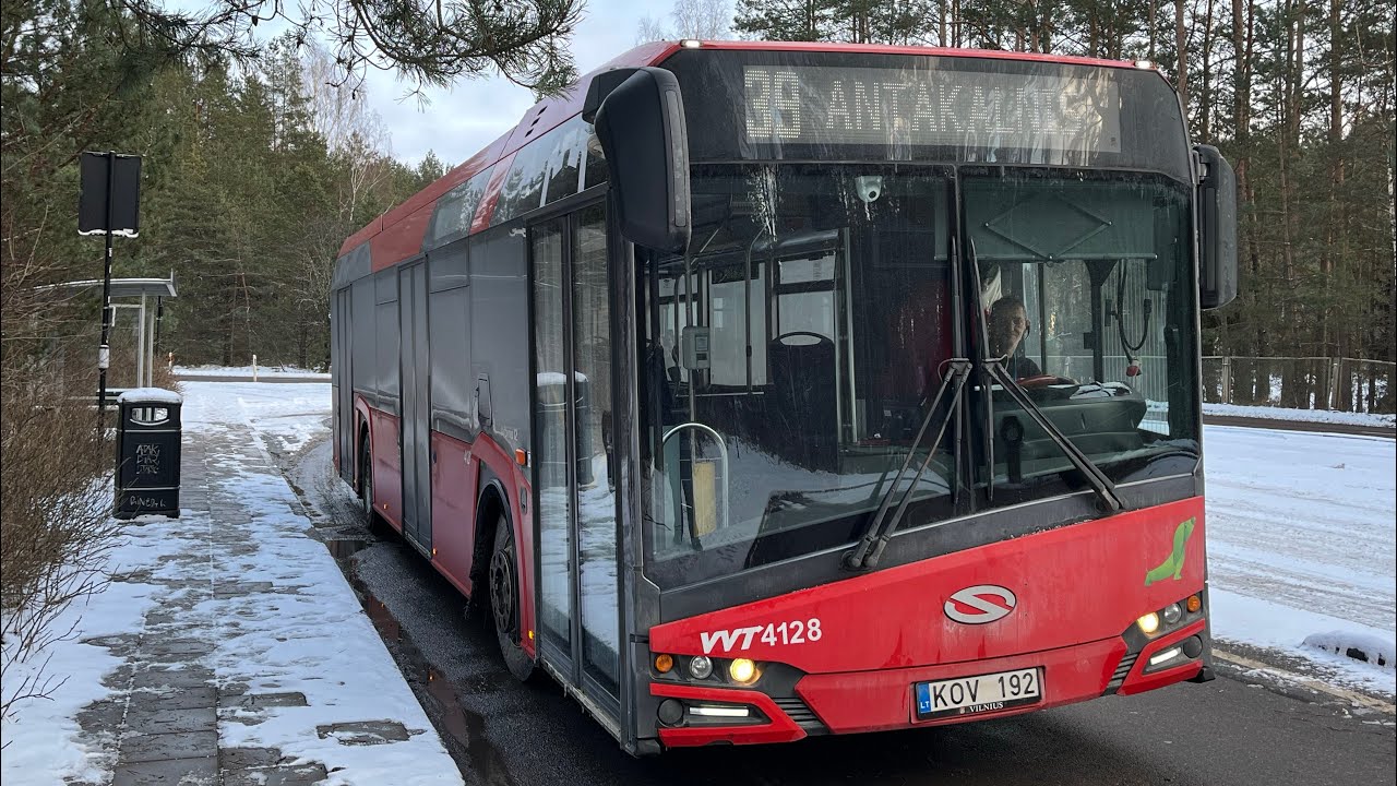 Vilnius, 39 mar&scaron;rutas. VVT Solaris Urbino 12IV 4128
