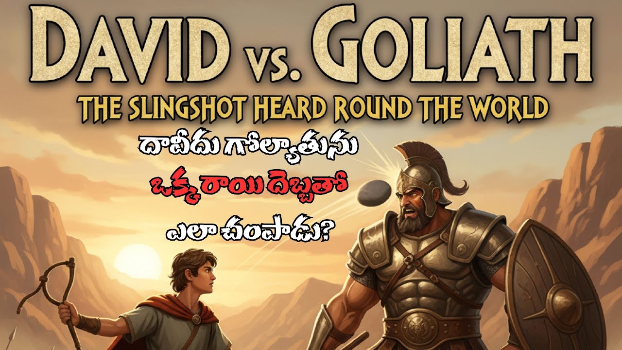 దావీదు గోల్యాతును ఒక్క రాయి దెబ్బతో ఎలా చంపాడు? 1 Samuel 16 - 18 