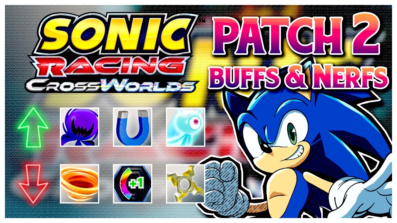 Ожидаемые изменения баланса и исправления ошибок в патче 2 для Sonic Racing Crossworlds!