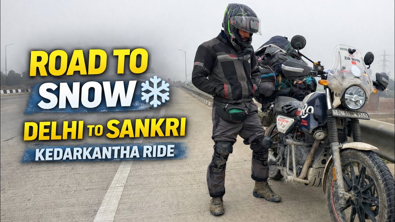Delhi to Sankri EP-1 | Road to Kedarkantha ❄️ Winter Bike Journey