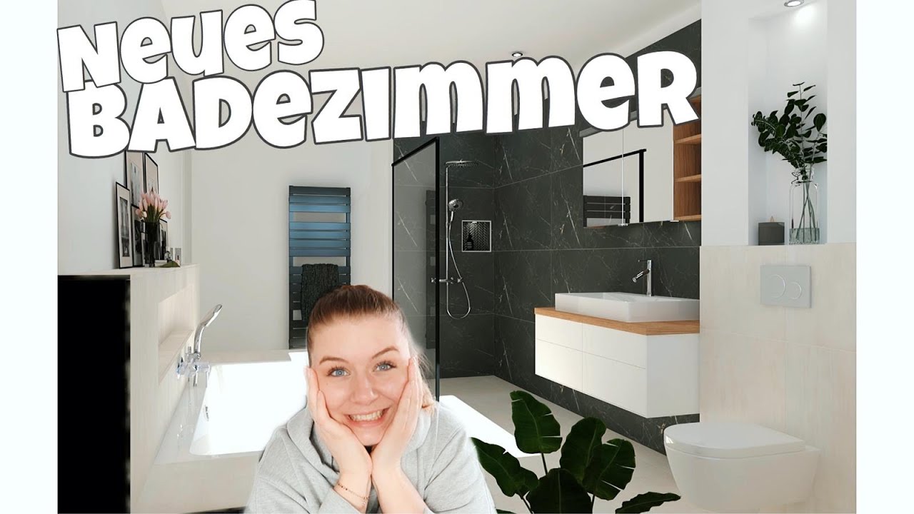 Unser BADEZIMMER im NEUEN HAUS ✘ ROOMTOUR ✘ 3D Badplanung