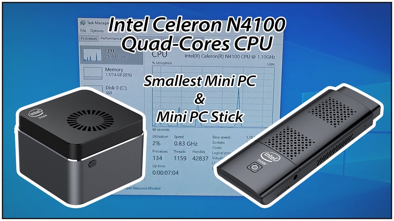 Intel Celeron N4100 Portable Pocket Mini PC---M1T Mini PC & M1K Mini PC Quick Look