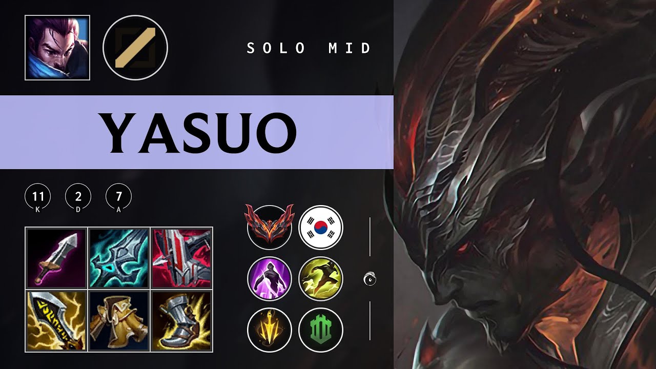 Yasuo Mid vs Aurora - KR Grandmaster Patch 25.22
