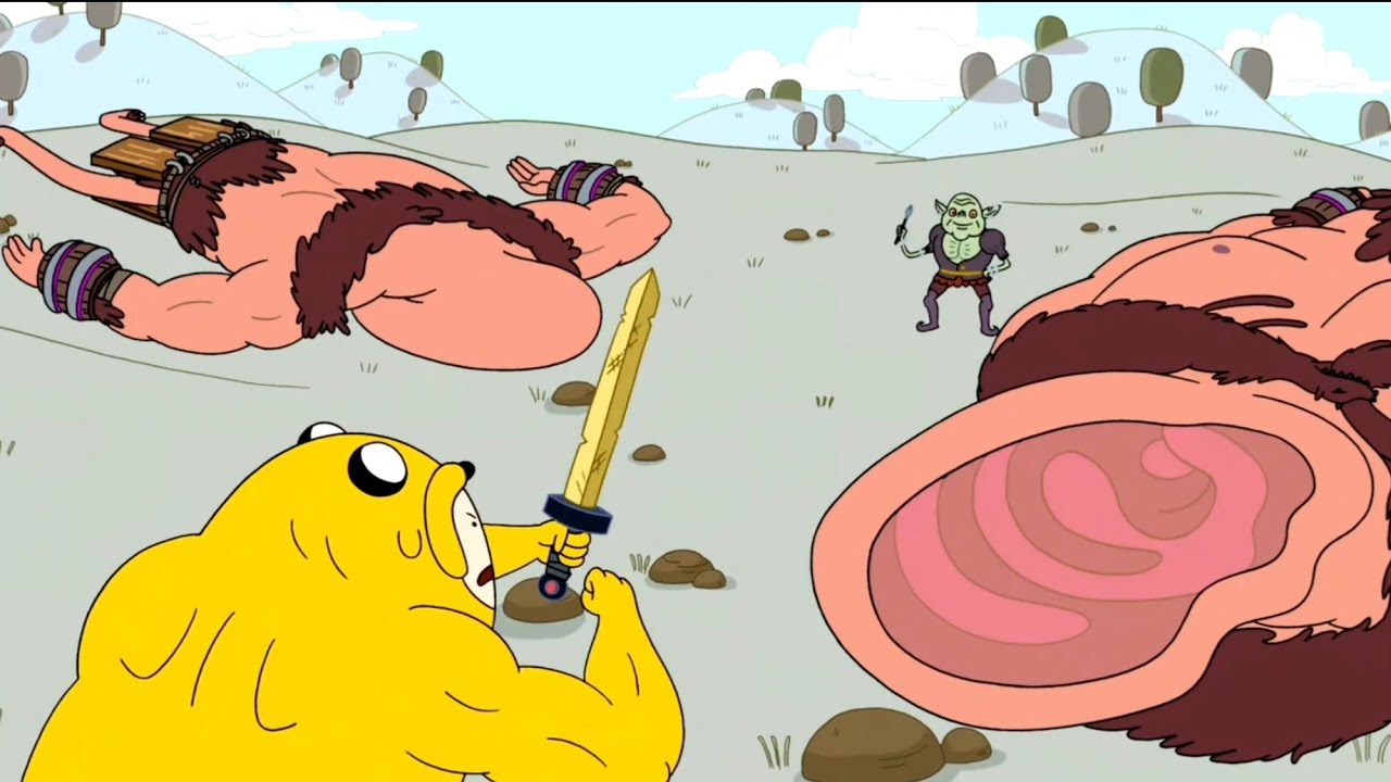 Adventure Time - Finn Wears Jake Suit!!!