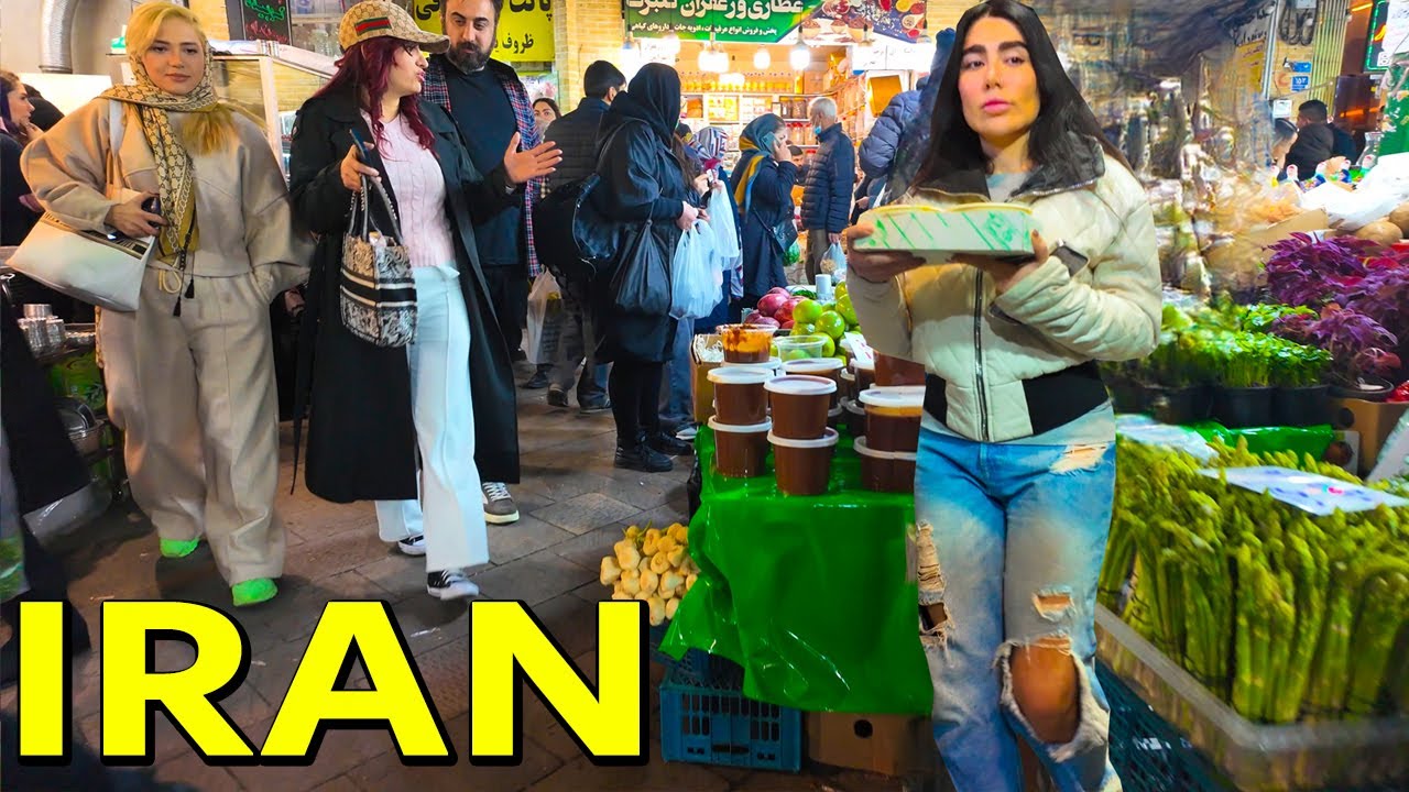 IRAN Walking Tour Nowruz 2025 Tehran Tajrish Bazaar ایران