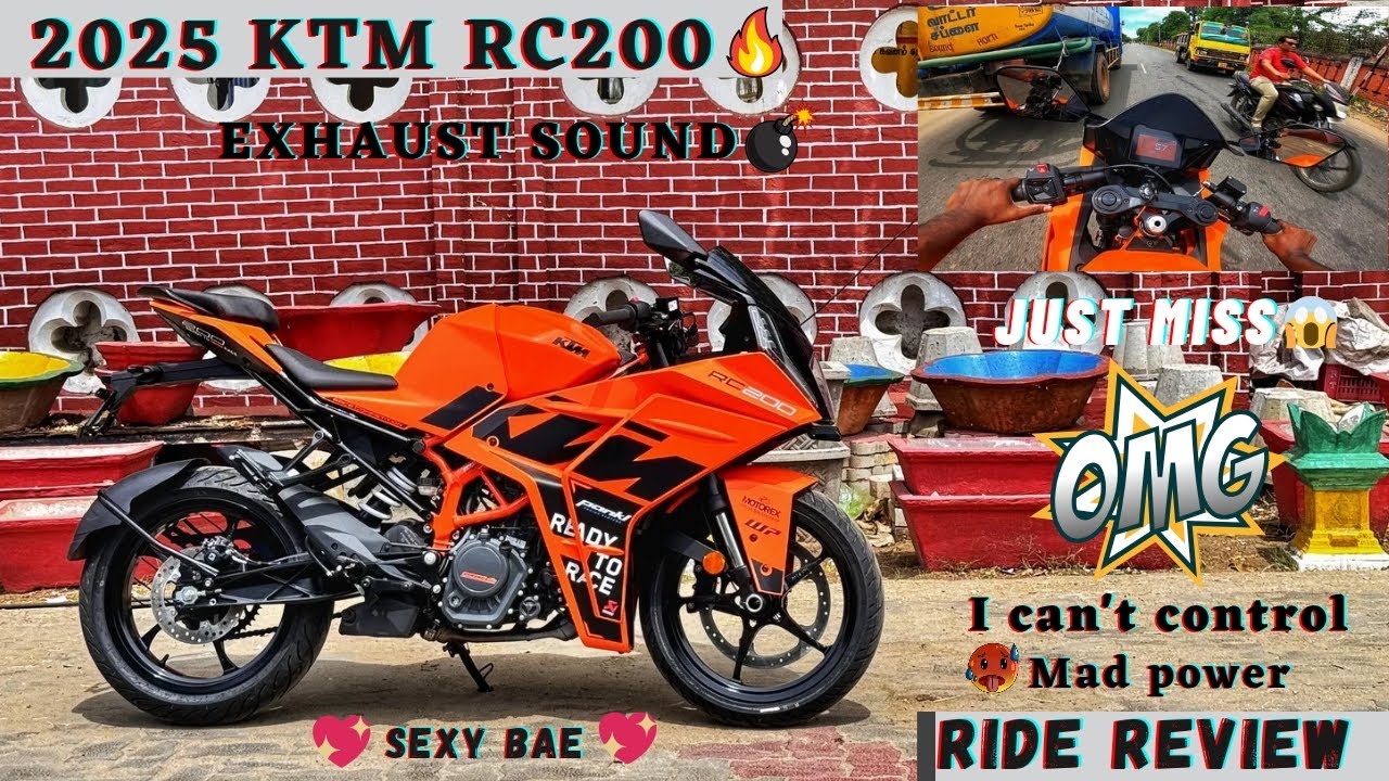 2025 KTM Rc200 - Ride Review😻/TFT Model🥵/Top Speed?/Ultimate Raw Power🤯/Exhaust Note😈/@Track_Twister