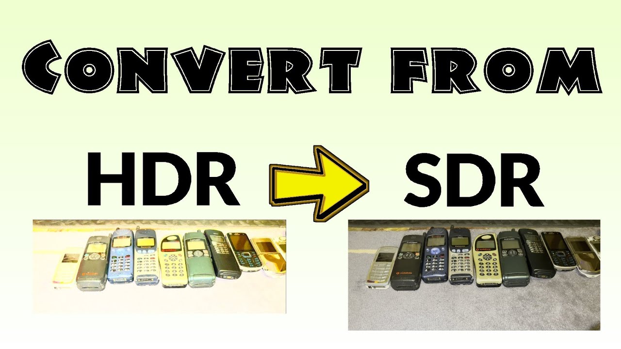 Конвертировать HDR-видео в SDR-видео