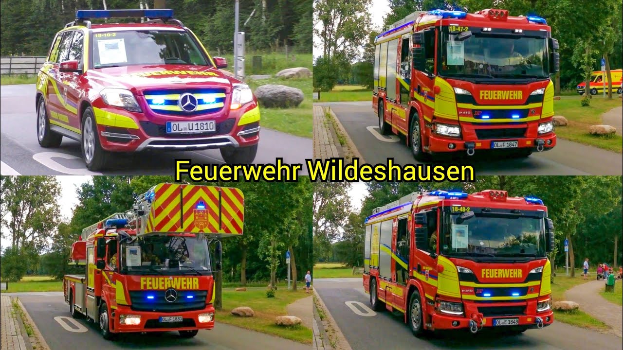 [Brandeinsatz | Neue Fahrzeuge!] KdoW + HLF + DLK + LF FF Wildeshausen + RTW MHD Wildeshausen