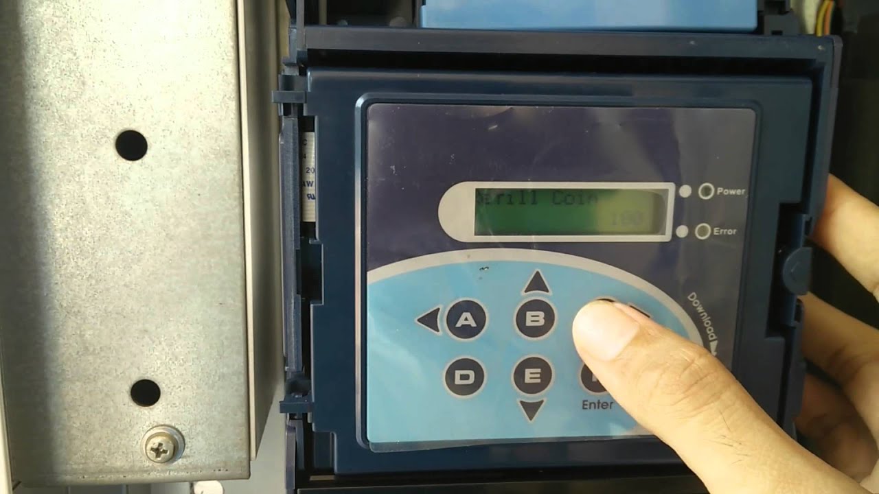 Setting ICT coin changer