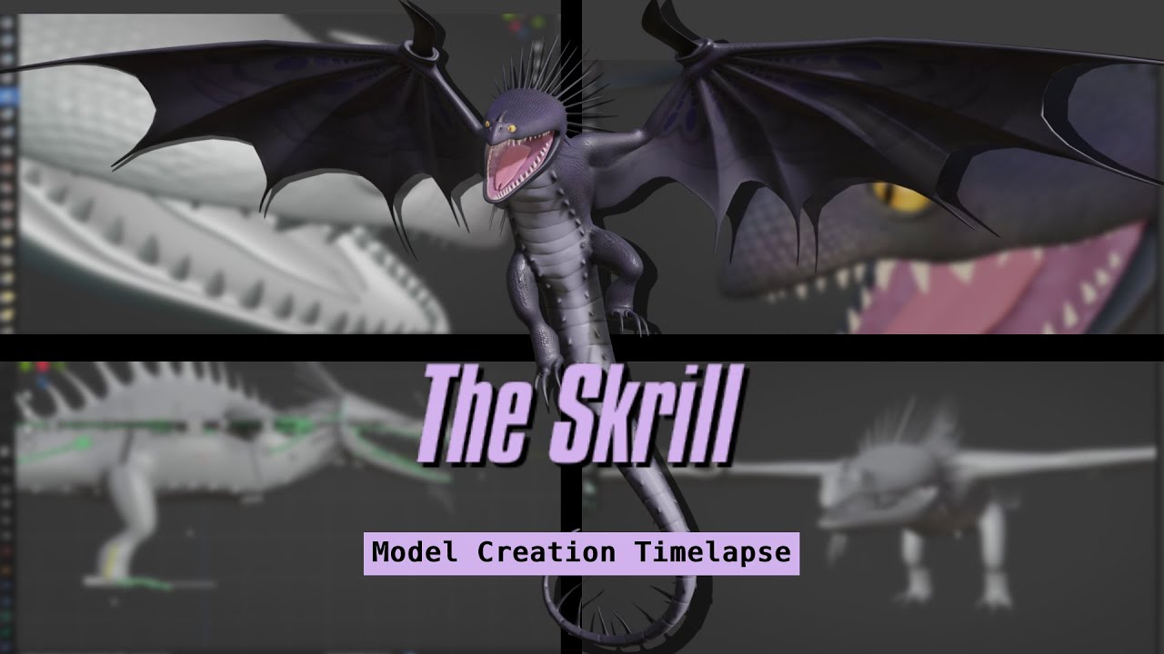 Skrill | 3D Blender Model | Creation Timelapse