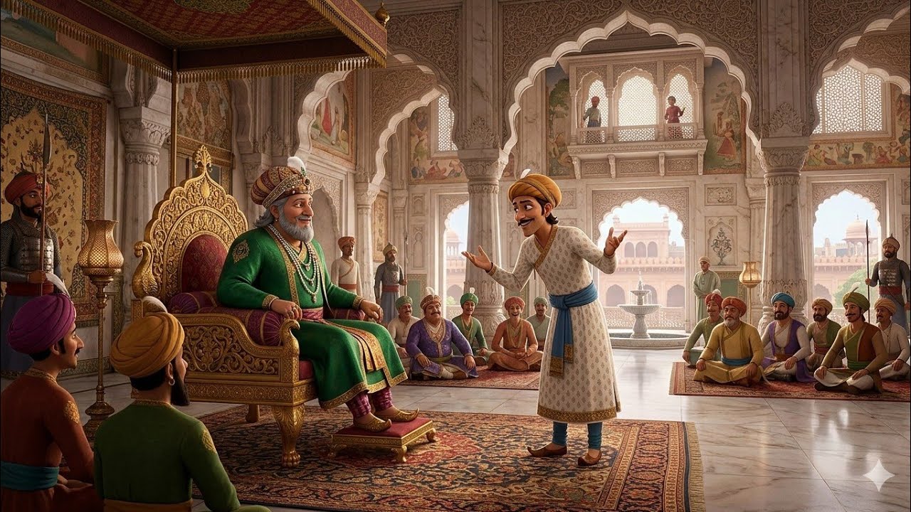 अमृत की तुलना पानी से कैसे करूं?#akbarbirbal #kahaniyonkapitarabyannju #trending #funny #viral#hindi