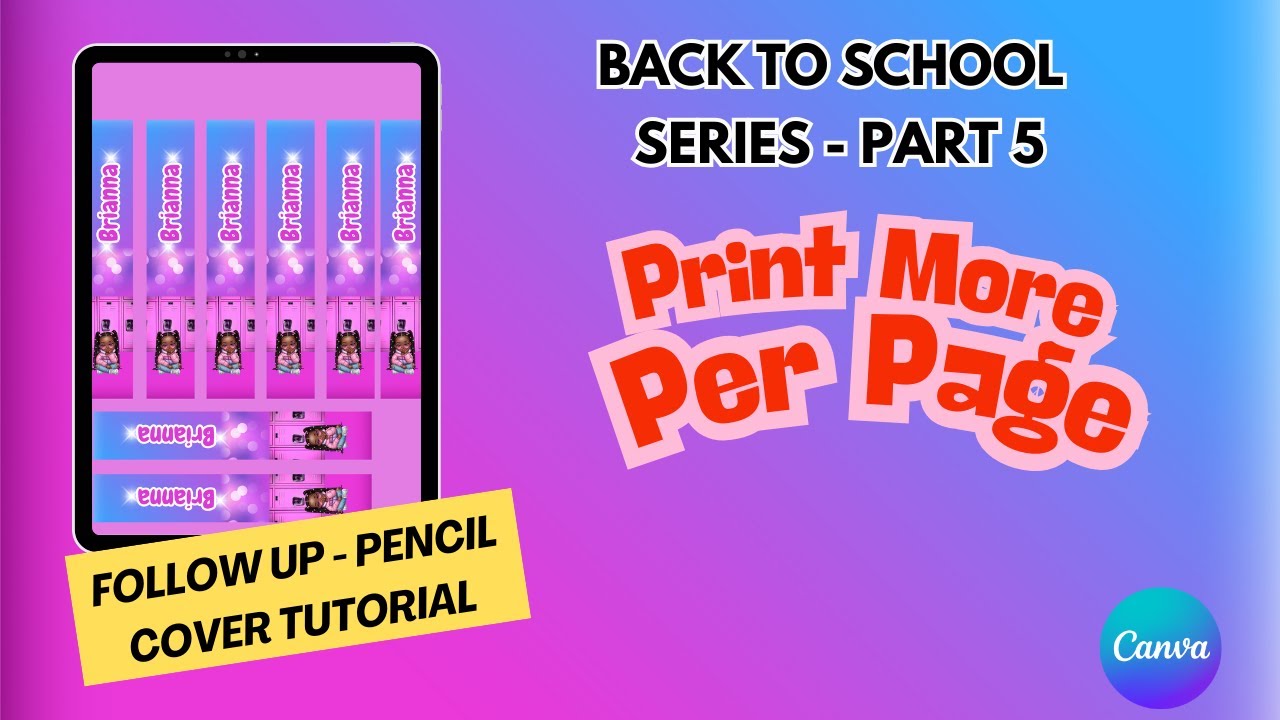 How to Print Multiple Pencil Covers on One Page (8.5 x 11 Tutorial)
