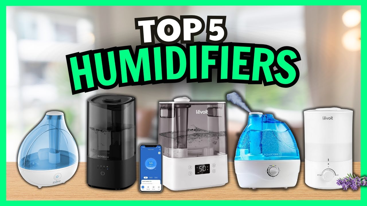 The 5 BEST HUMIDIFIERS of 2024! What is The Best Humidifier? Cool Mist Humidifier for Sore Throat.