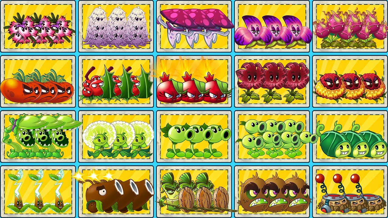 Random 20 Team, 3 Plants Each! - Which Plants Will Win? - PVZ 2 Plants vs Plants
