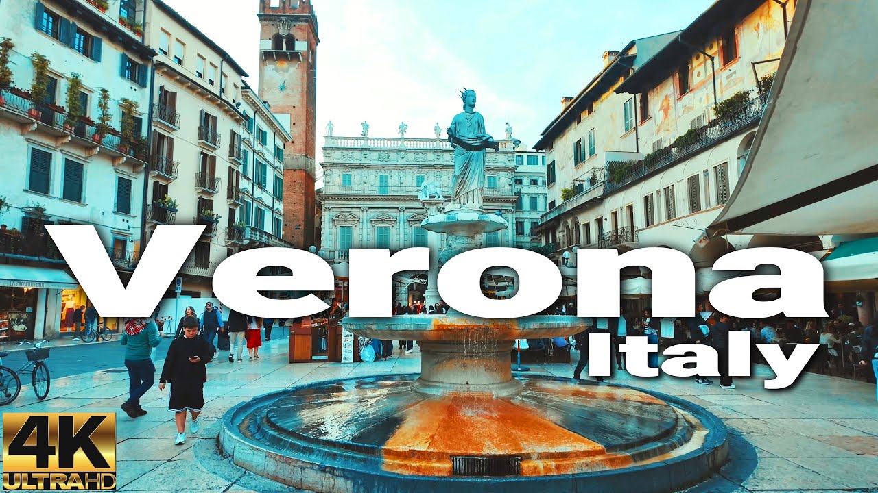 Verona Italy Walking Tour | 4k UHD 60fps | Virtual Tour of Italy | Beautiful Places of Italy