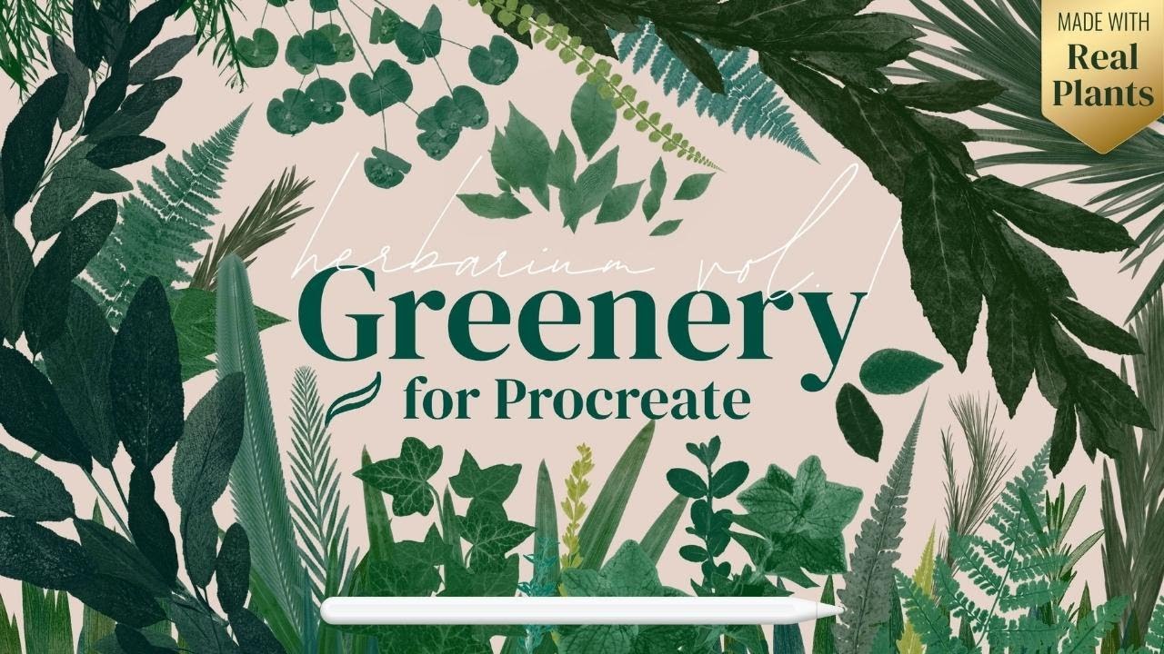 Greenery brushes for Procreate - Complete Walkthrough and Tutorial