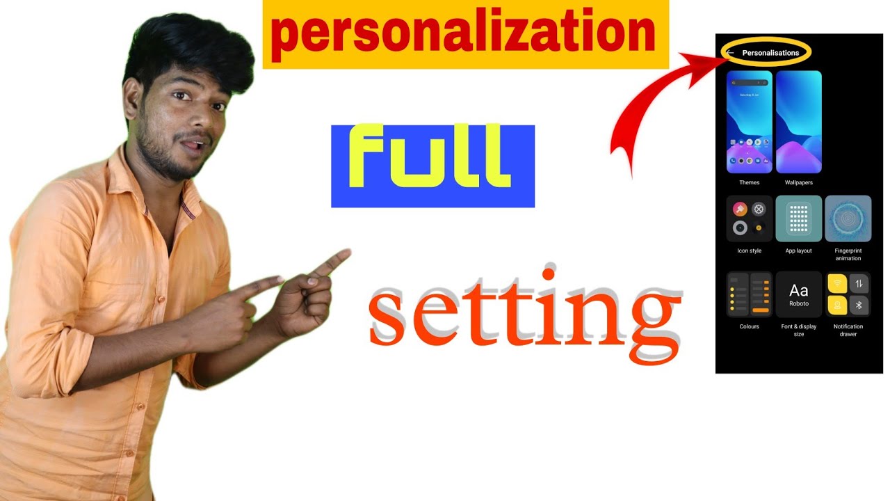 personalization ki full setting kaise kare