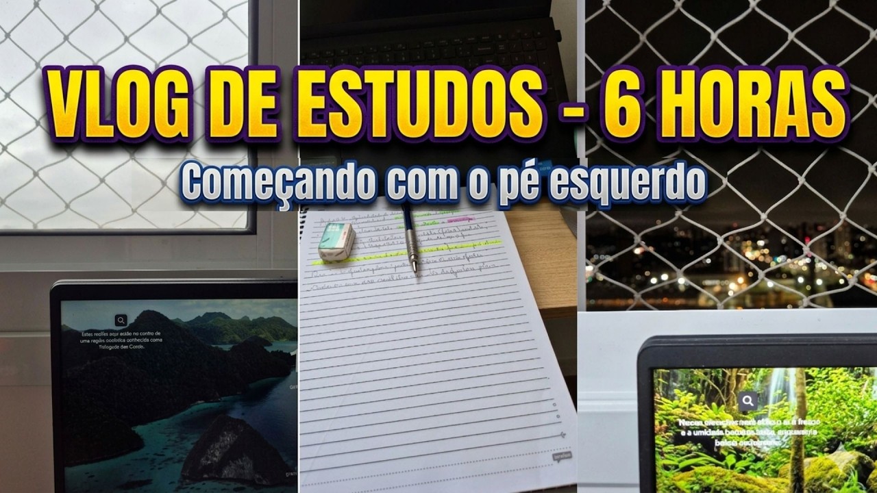 Vlog de estudo 6h