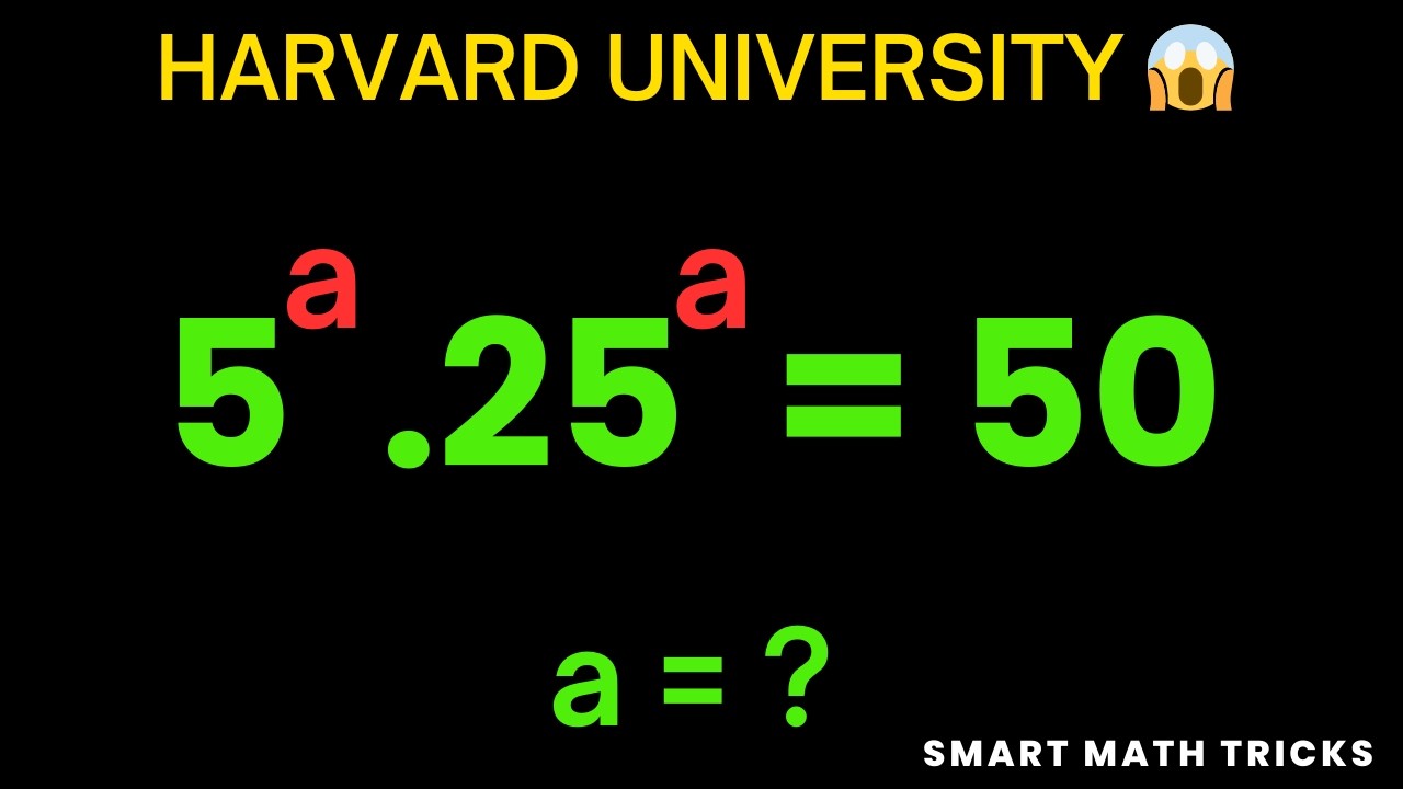 Only 1% Can Solve This | Harvard University Math Test 😱