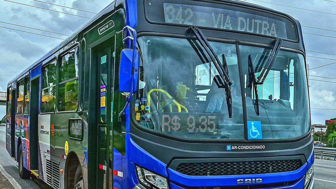 &Ocirc;nibus Caio Apache Vip V Mercedes Benz OF 1721L Bluetec 6 Vila Galv&atilde;o (ARTESP) Linha 342TRO