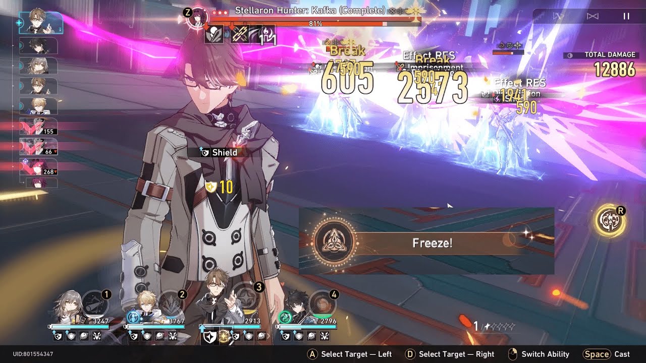 Perma Freeze Kafka - Simulated Universe World 5 Difficult 2 | Honkai Star Rail