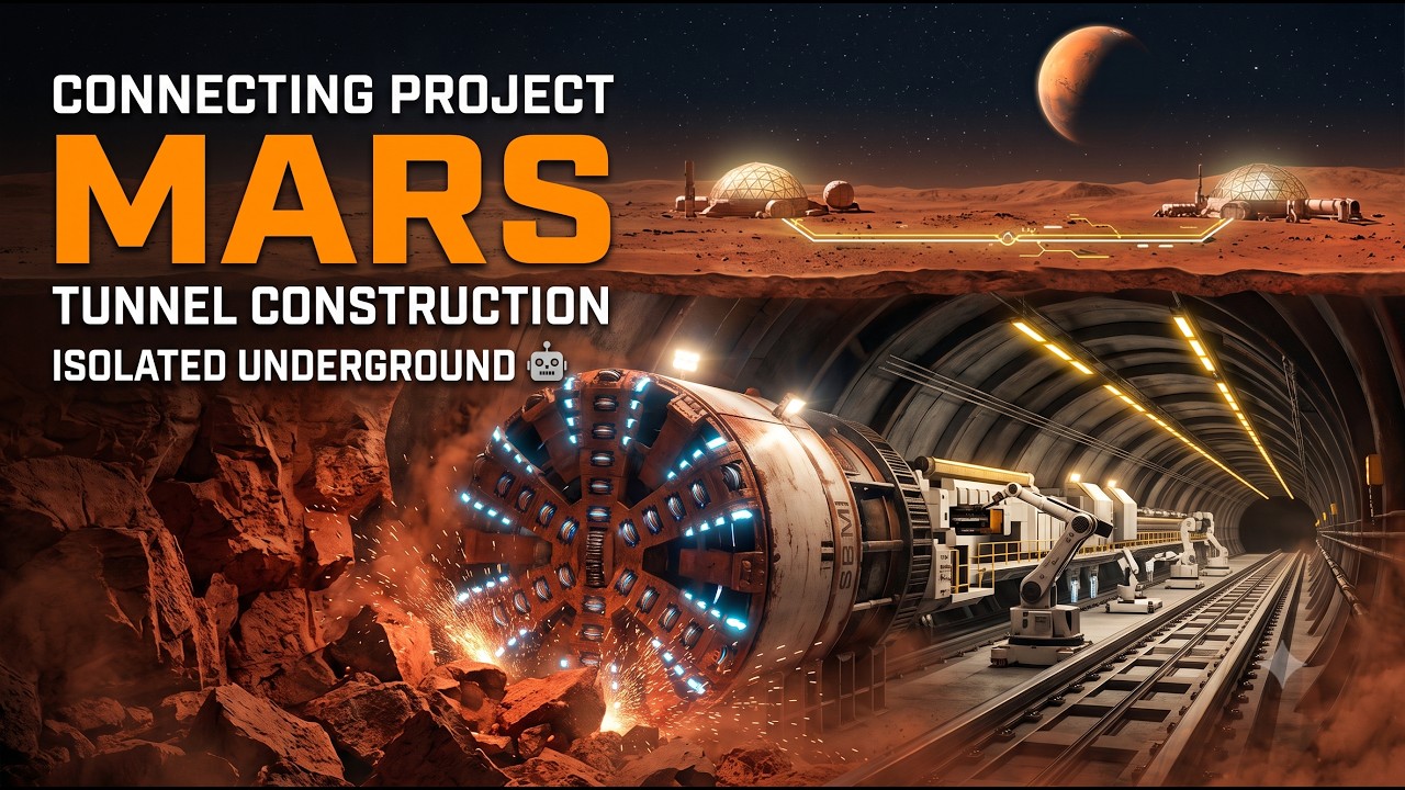 Engineering Mars: Autonomous Robots Building the Subsurface Mega-Tunnel