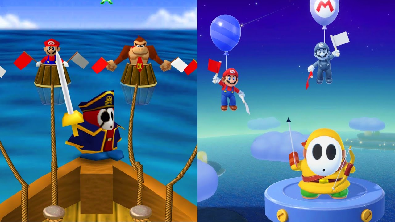 Super Mario Party Jamboree - All Retro Minigame Comparisons (Master CPUs) [4K]