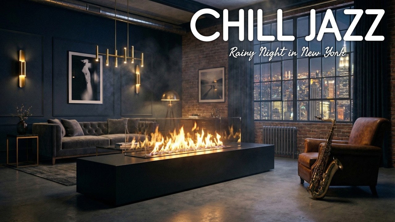 Midnight Jazz & Luxury Loft — Relaxing Saxophone Music for Deep Focus and Chill