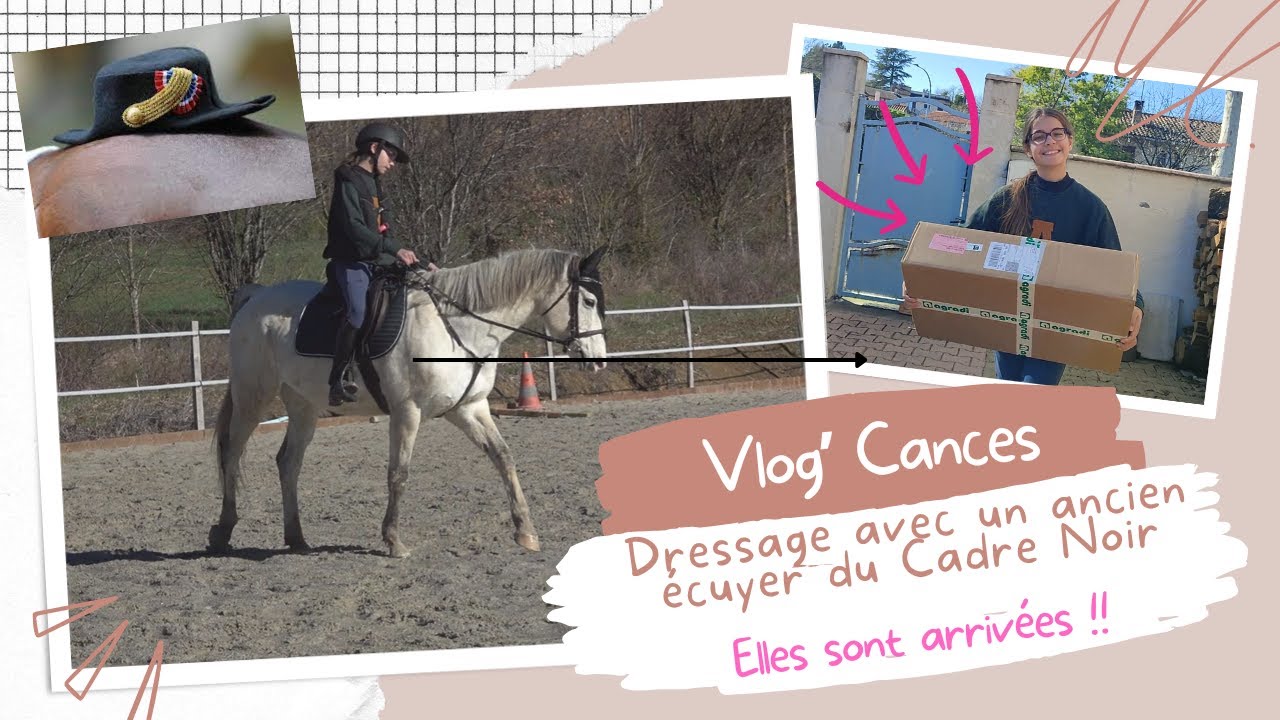 {Vlog' Cances} Je prends un cours de dressage avec un ancien écuyer du Cadre noir ♥